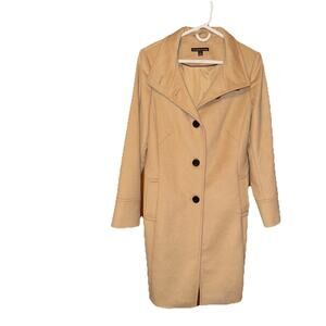 PRESTON & YORK Wool Overcoat Camel Color Long Warm Women’s Size 12